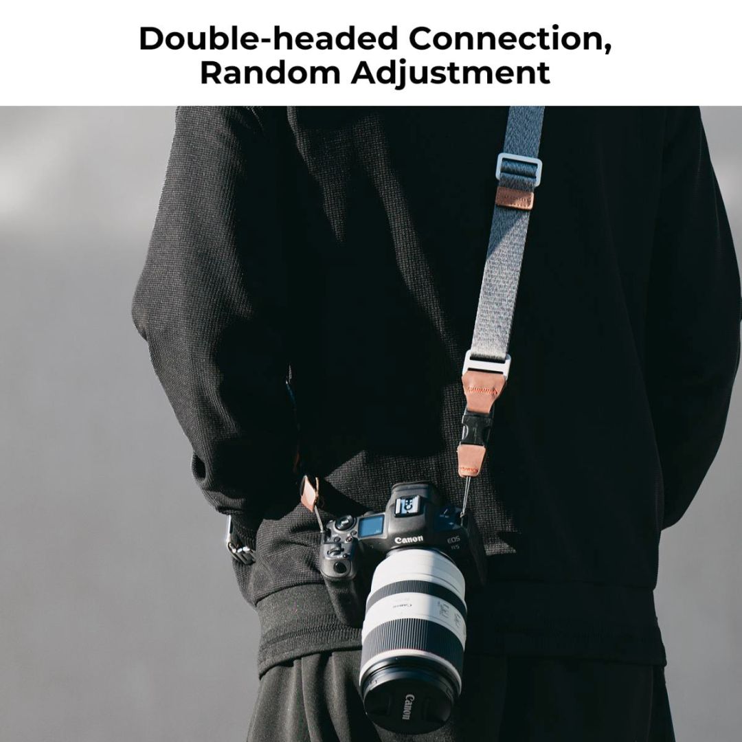 K&F Concept 32mm Camera Neck Strap sa Quick Release-om URBAN WANDER 01 (Sivi) KF13.115 - 3